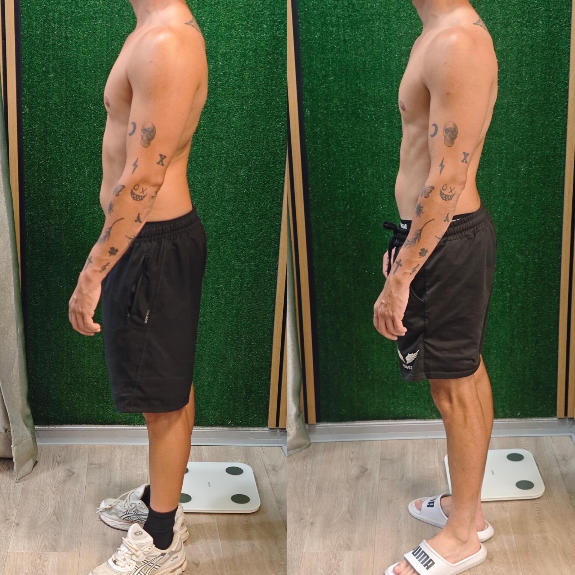 Antes y después de un cliente de Fonte Fit, entrenador personal en Mataró
