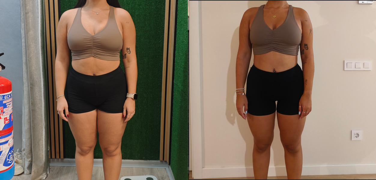 Antes y después de un cliente de Fonte Fit, entrenador personal en Mataró