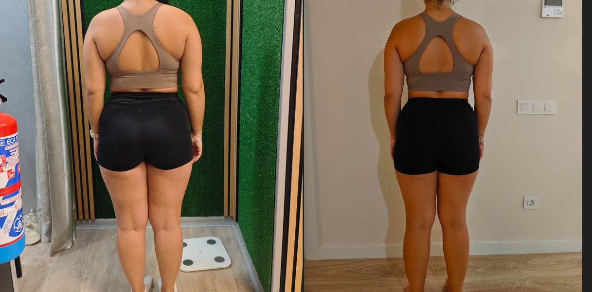 Antes y después de un cliente de Fonte Fit, entrenador personal en Mataró